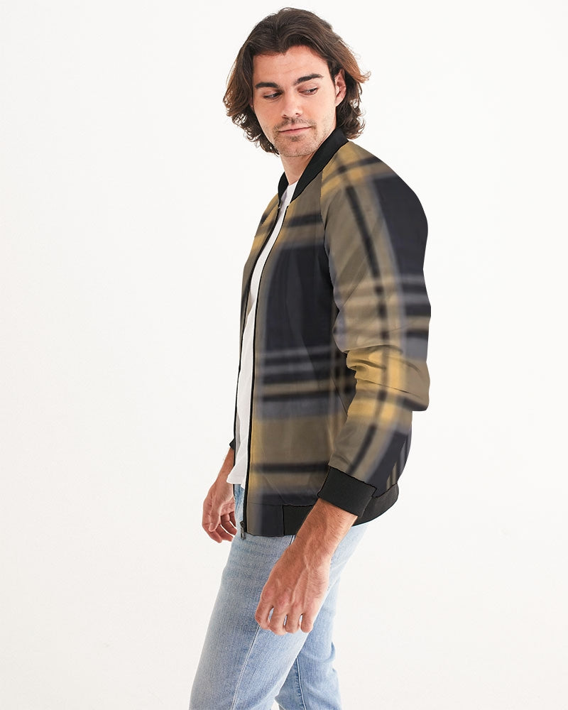 fz plaid men's bomber jacket
