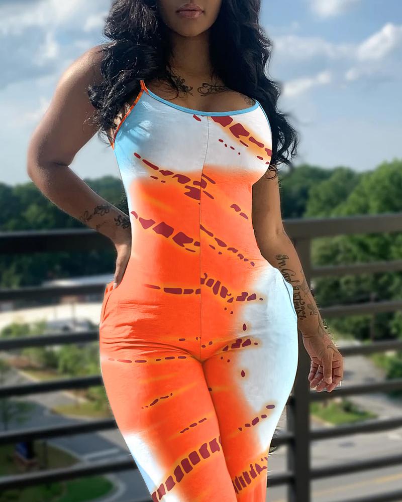 FZ Women's Tie Dye Print Jumpsuit - FZwear