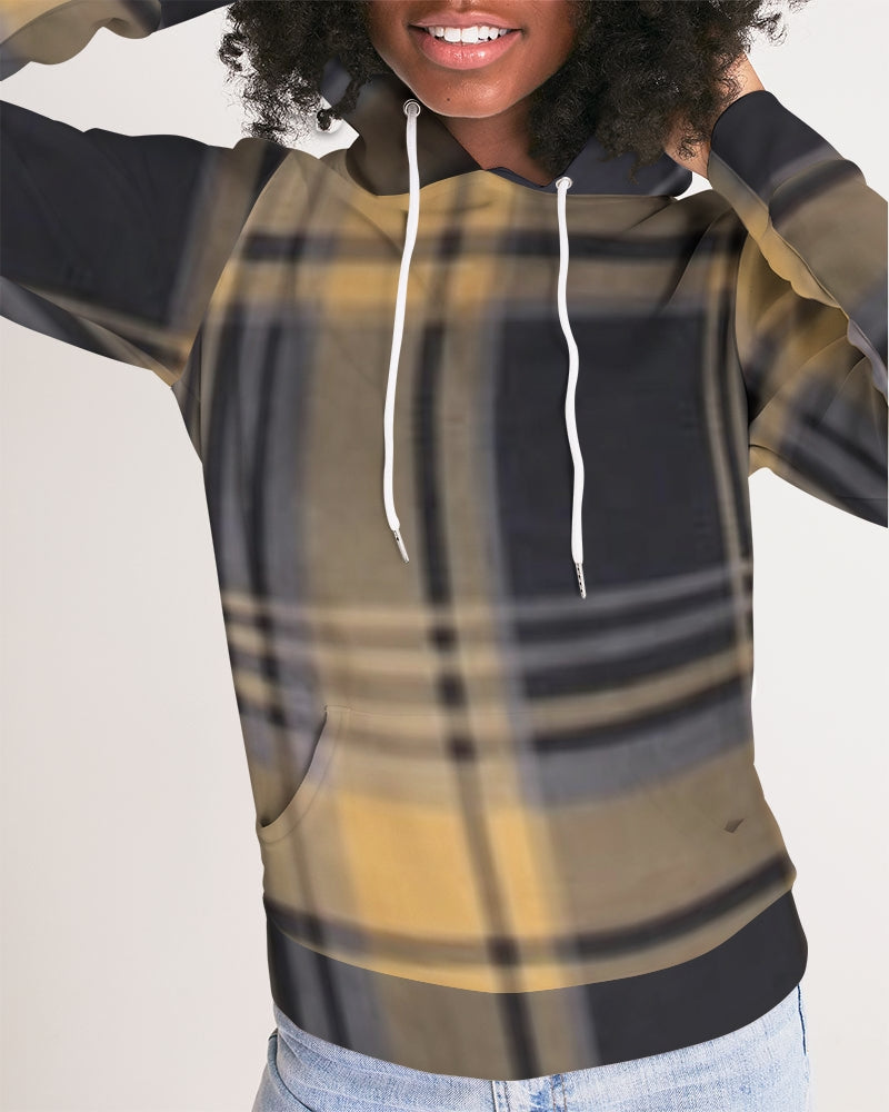 fz plaid women's hoodie