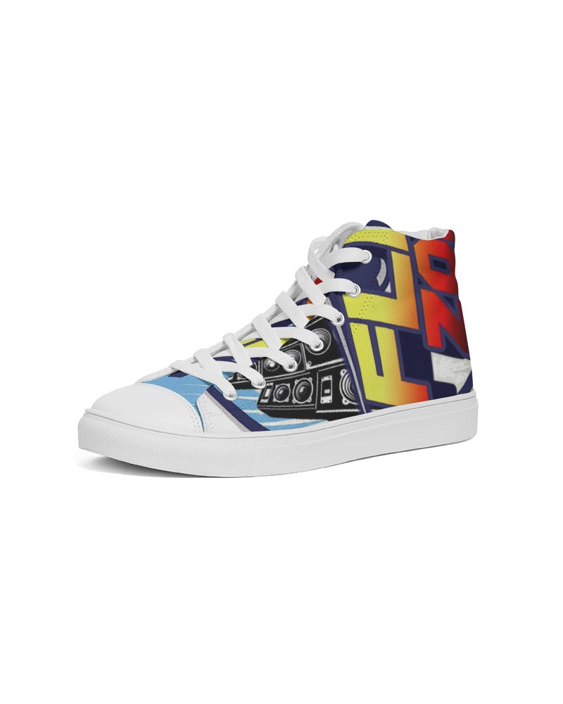 the beginning men's hightop canvas shoe