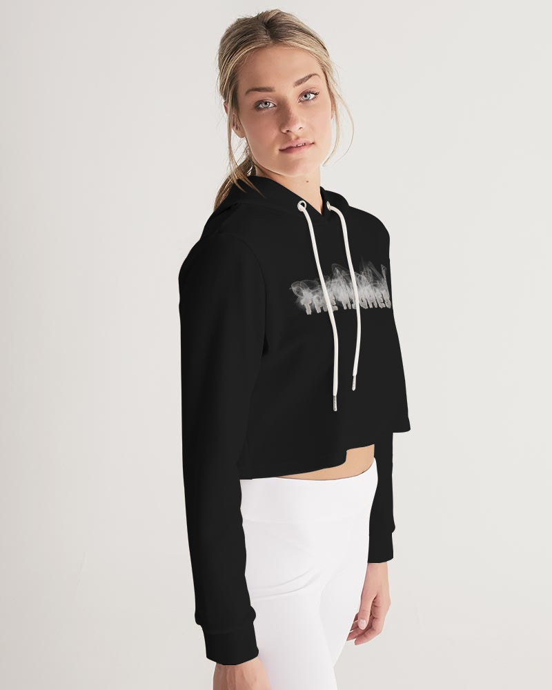 dark flite women's cropped hoodie