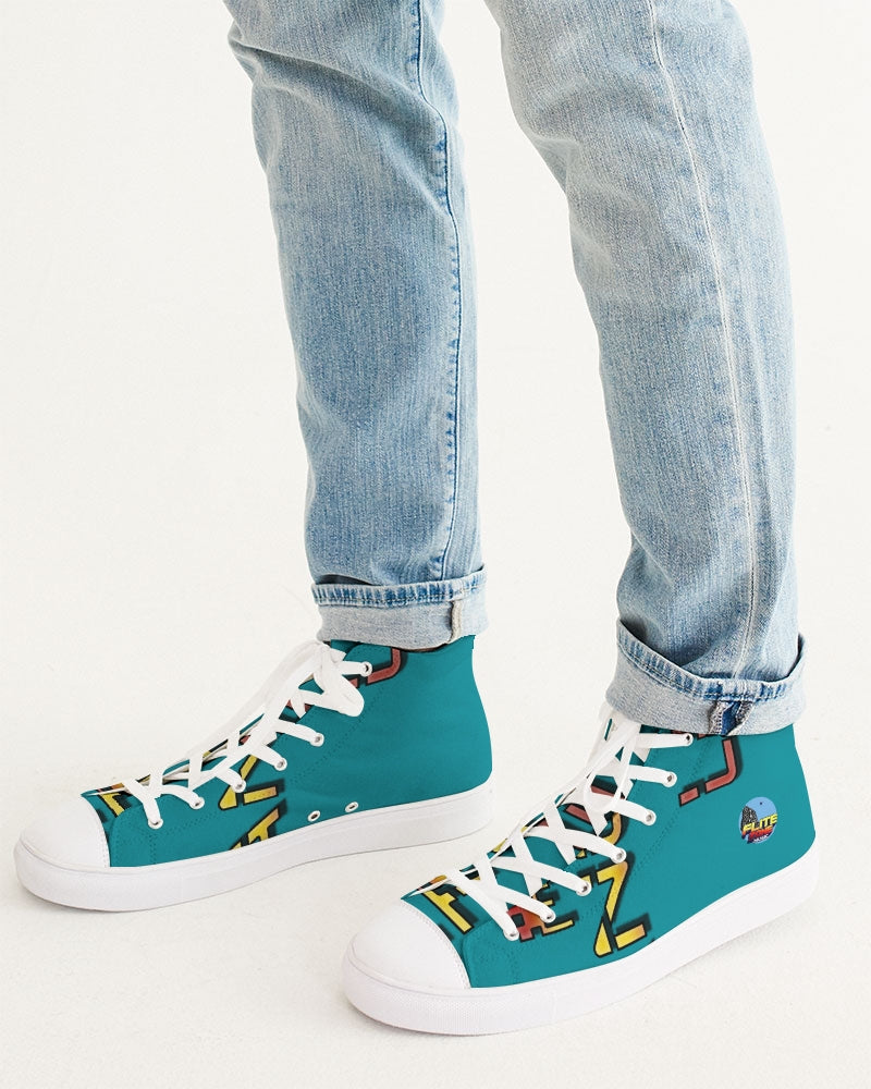 blue zone men's hightop canvas shoe