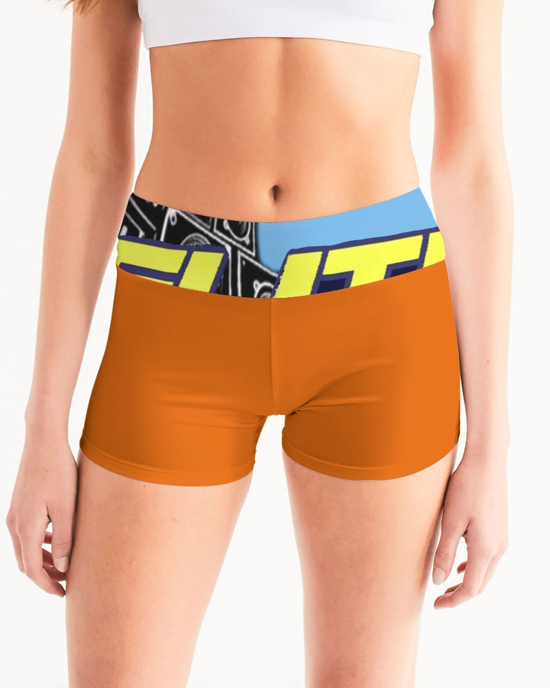 sunshine women's mid-rise yoga shorts