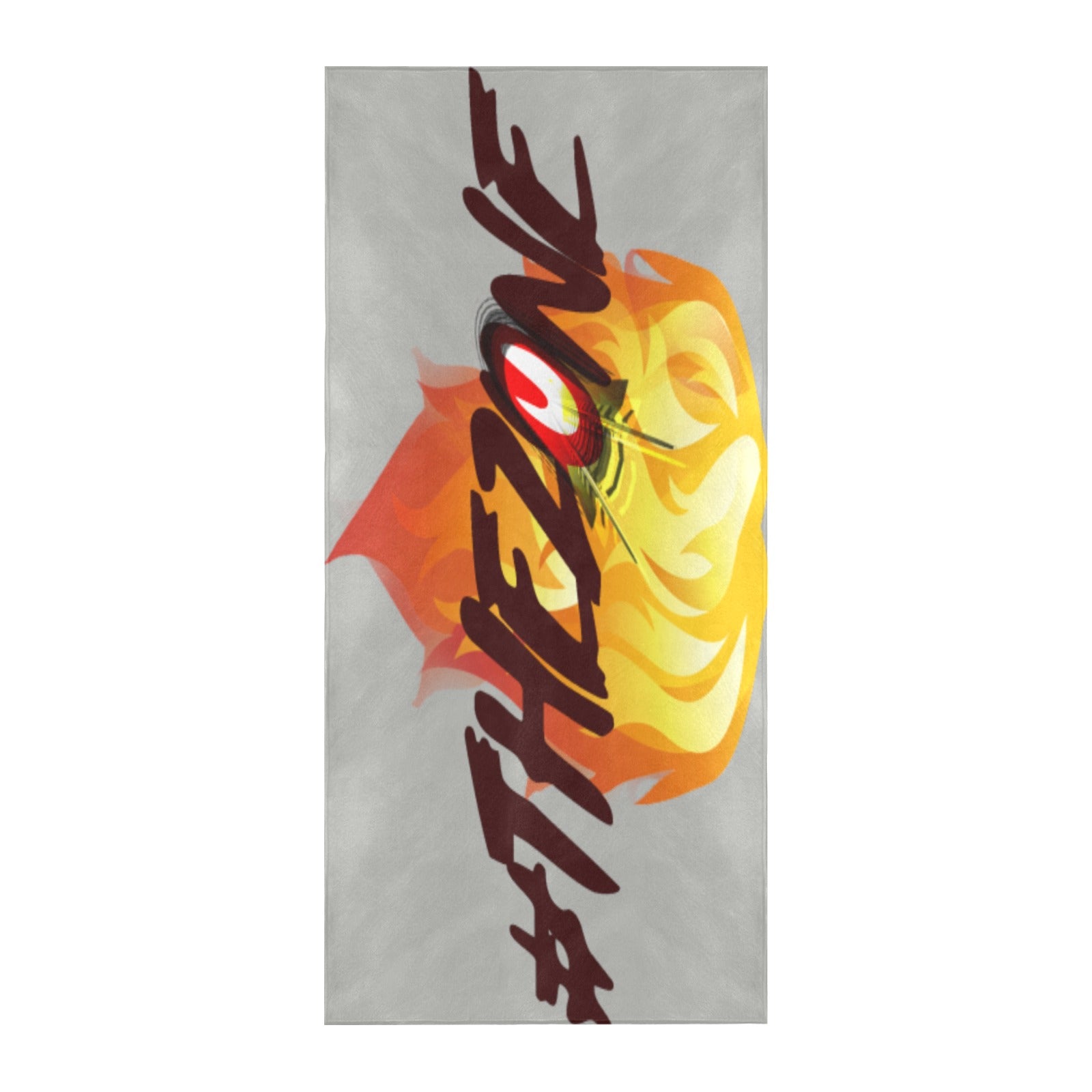 fz zone beach towel one size / fz zone beach towel - grey beach towel 32" x 71"