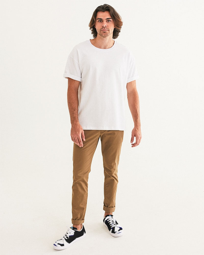 blue zone men's faux-leather sneaker