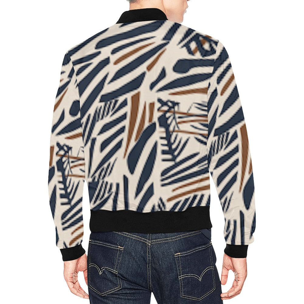 fz men's designer jacket- safari men's all over print casual jacket (model h19)