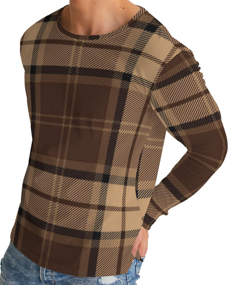 fz plaid men's long sleeve tee