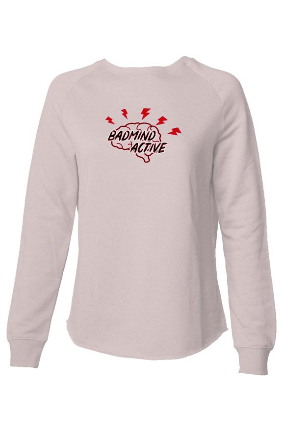 fz red mind women's lightweight wash sweatshirt suit