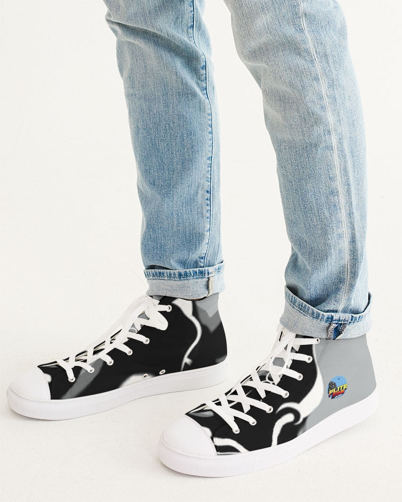 grey zone men's hightop canvas shoe