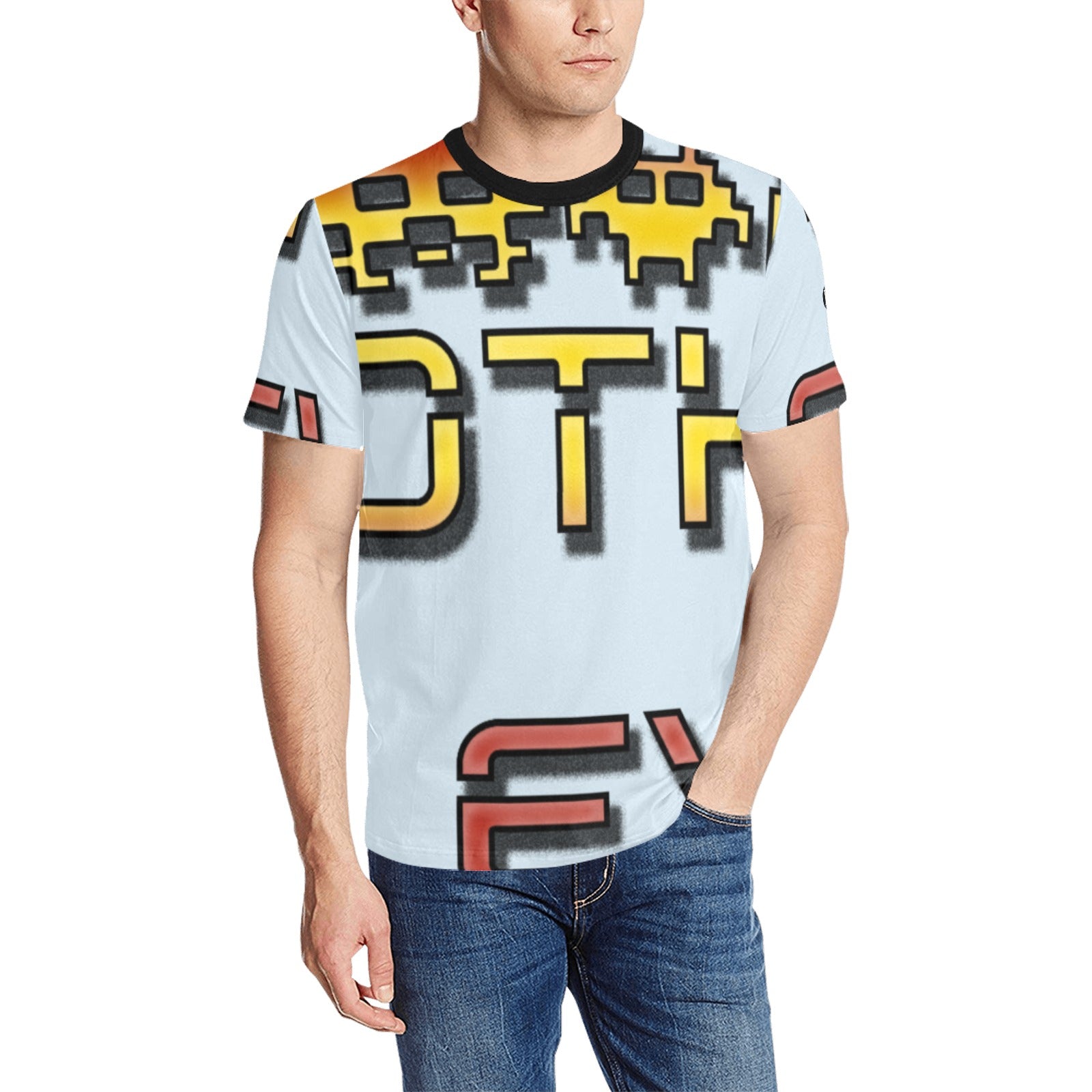 fz men's all-over tee with logo