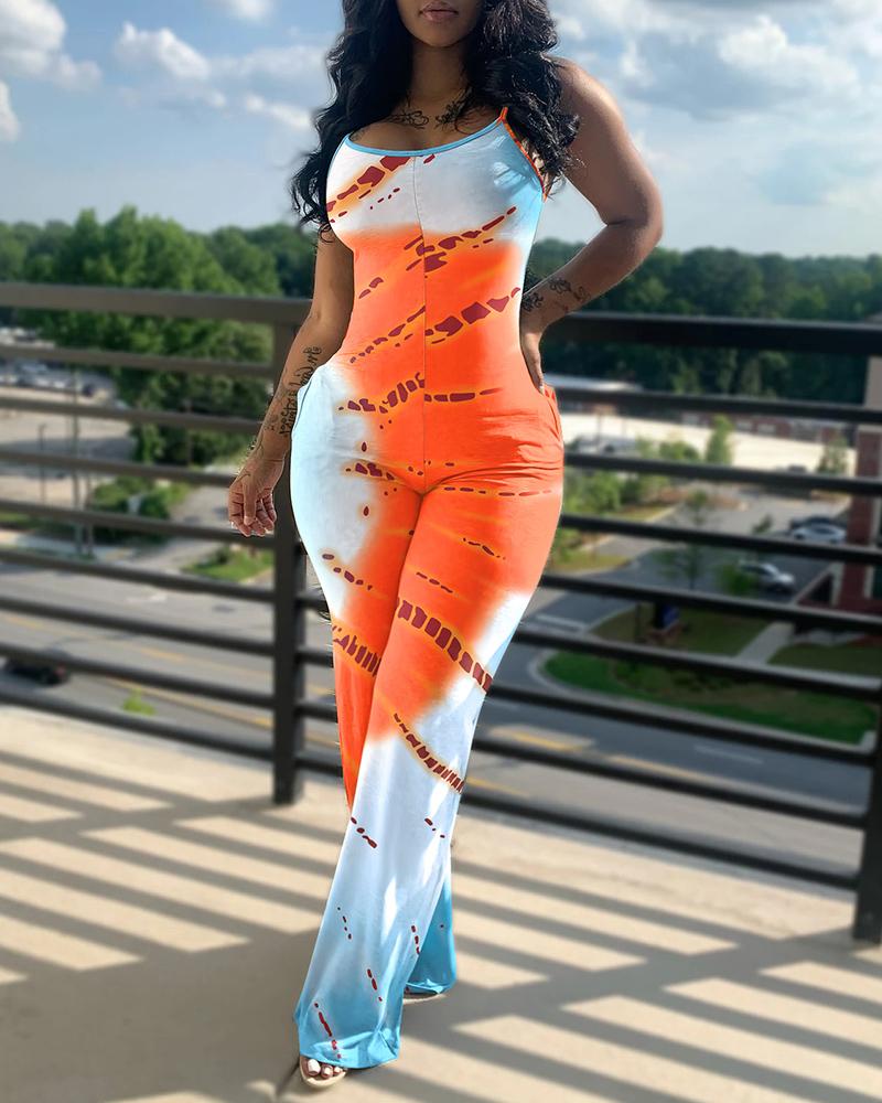 FZ Women's Tie Dye Print Jumpsuit - FZwear