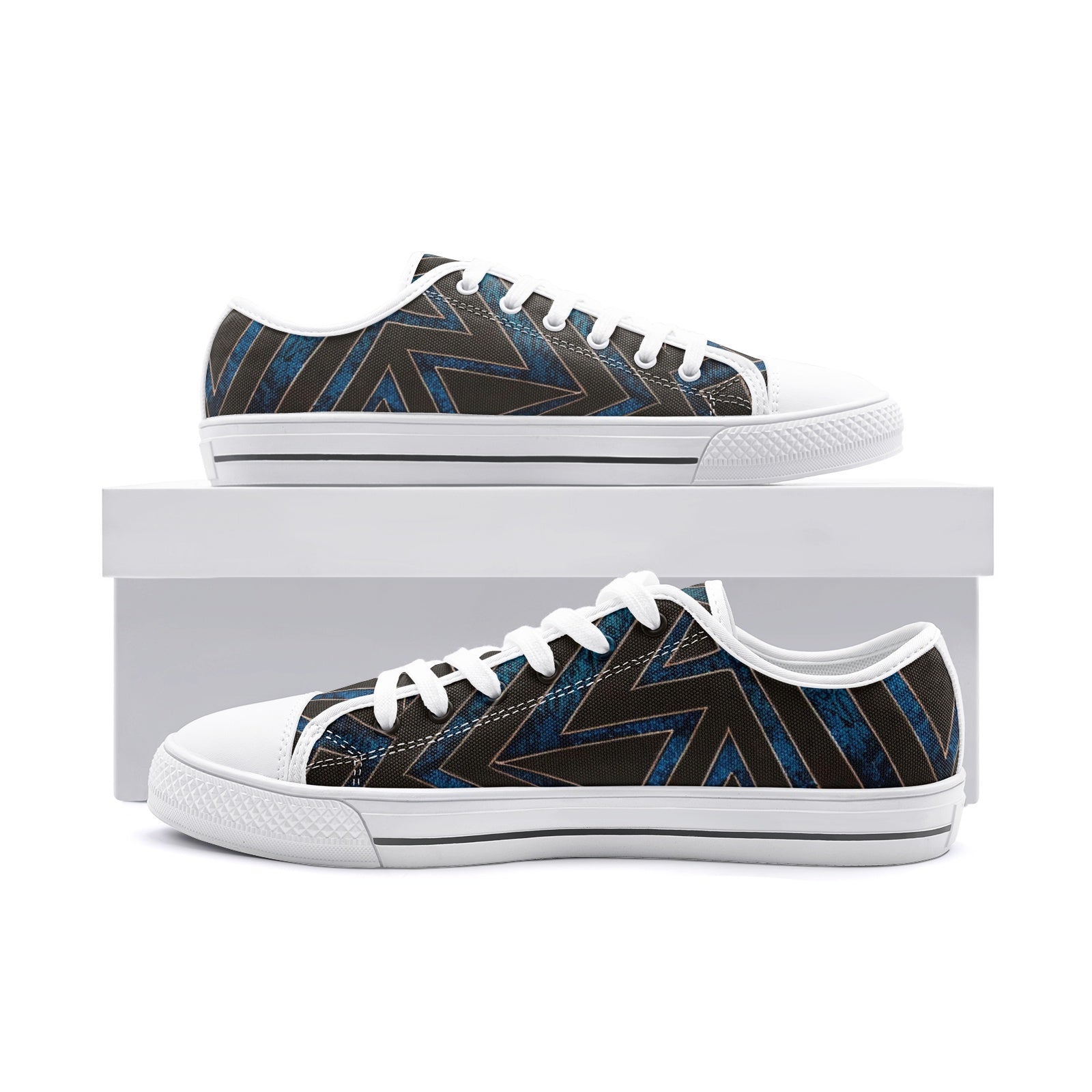 FZ African Print Unisex Low Top Canvas Shoes - FZwear