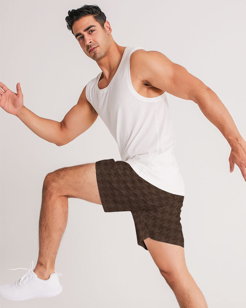 fz plaid men's jogger shorts
