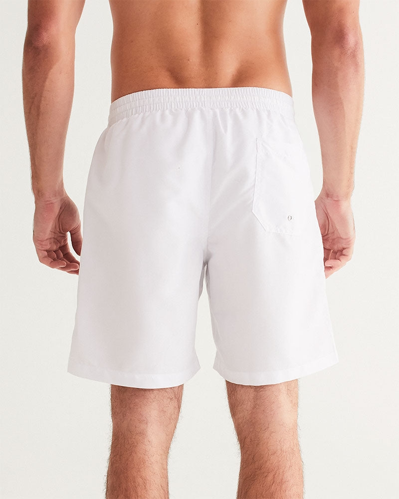 the white bull men's swim trunk