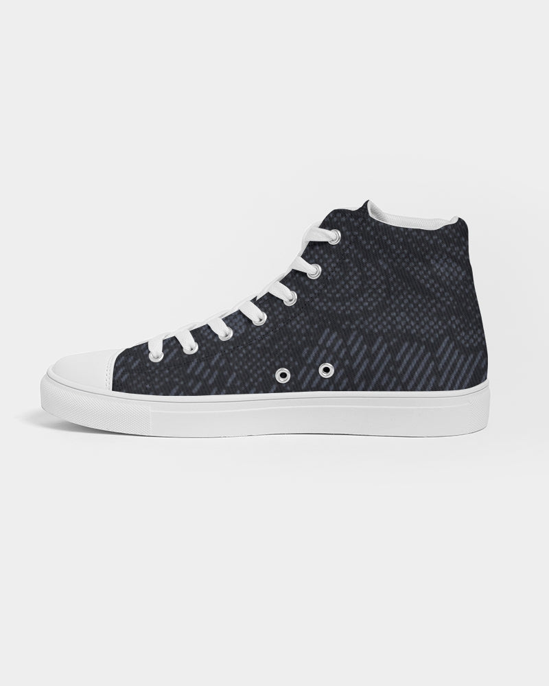 fz abstract men's hightop canvas shoe