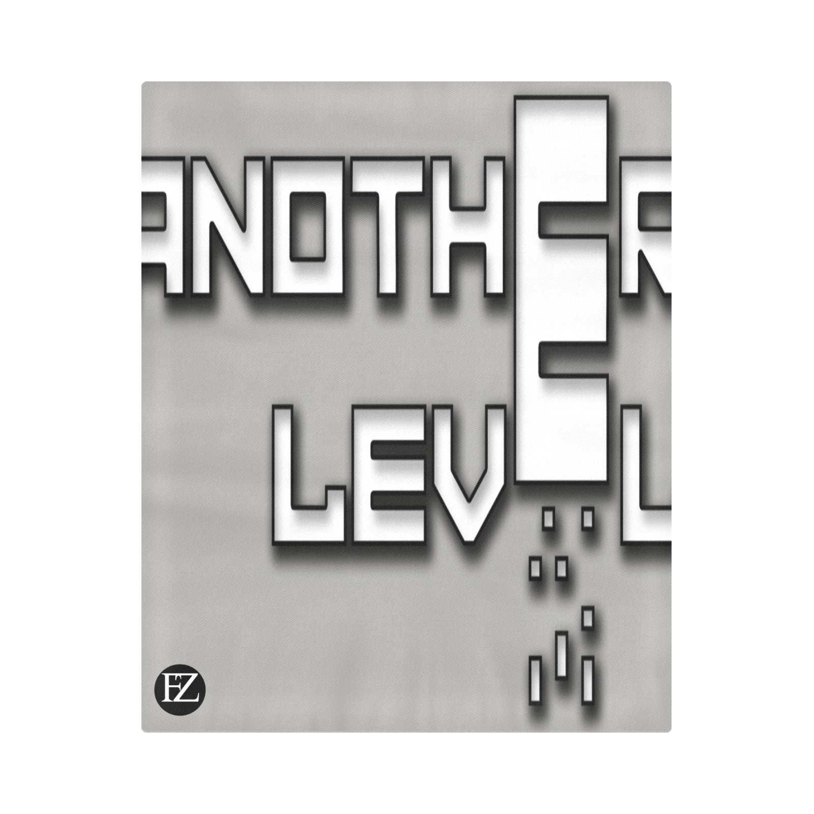 fz levels duvet cover one size / fz levels duvet cover - grey all-over-print duvet cover 86"x70" (one side)