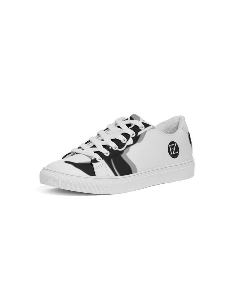 the white bull men's faux-leather sneaker