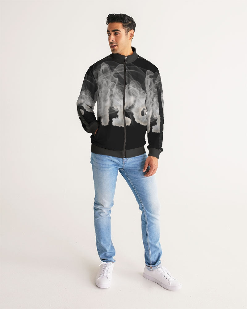 smoking the highest men's stripe-sleeve track jacket