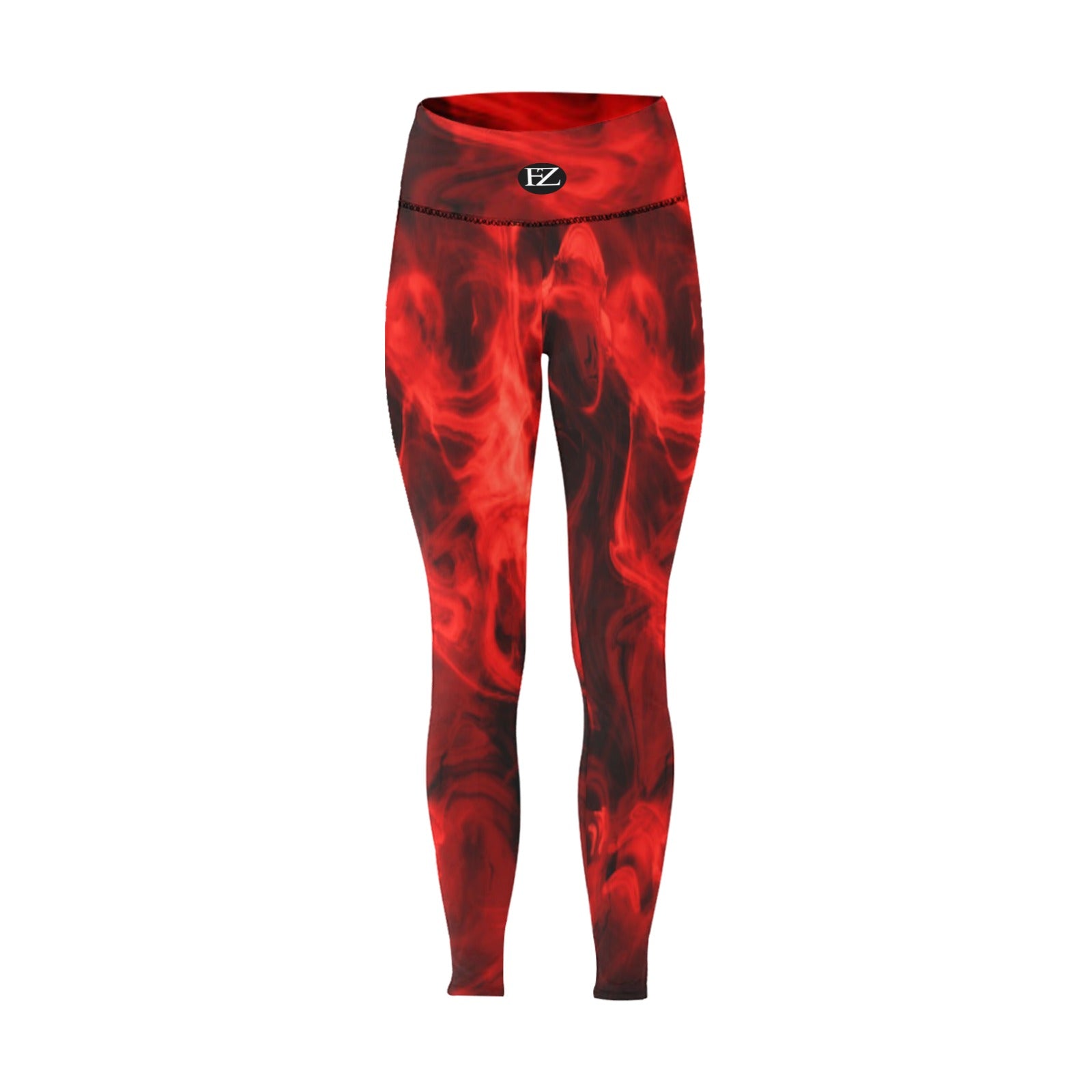 fz women's designer leggings - abstract women's high-waisted leggings (model l36)