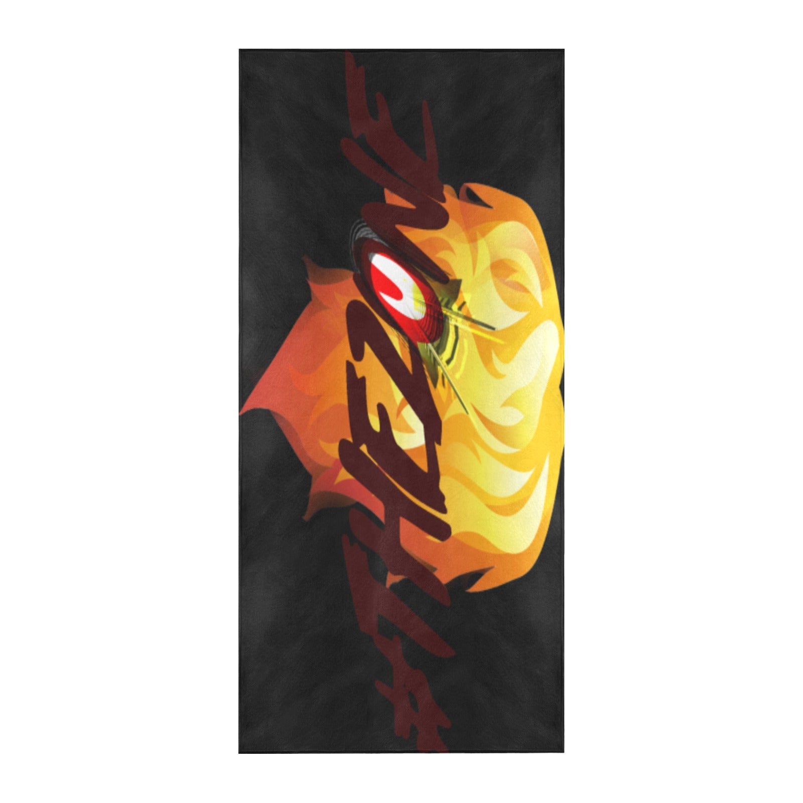 fz zone beach towel one size / fz zone beach towel - black beach towel 32" x 71"