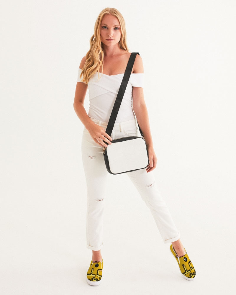 yellow zone women's slip-on canvas shoe