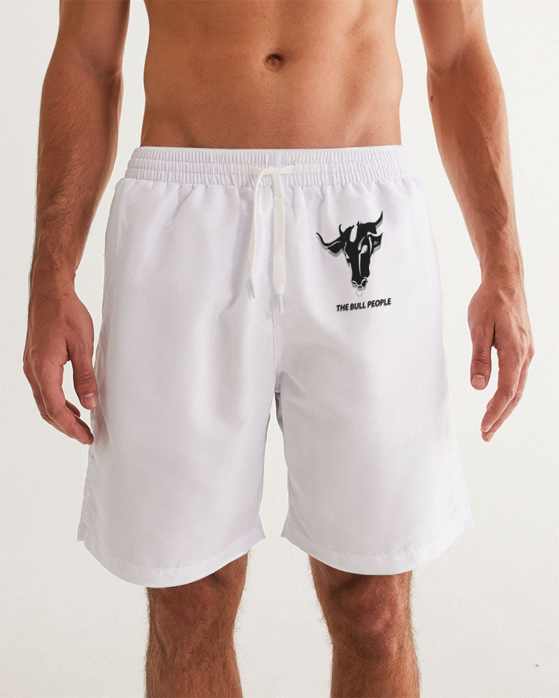 the white bull men's swim trunk
