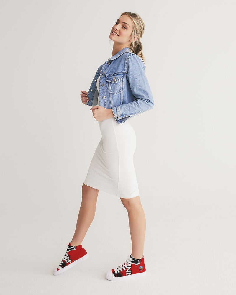 fire zone women's hightop canvas shoe