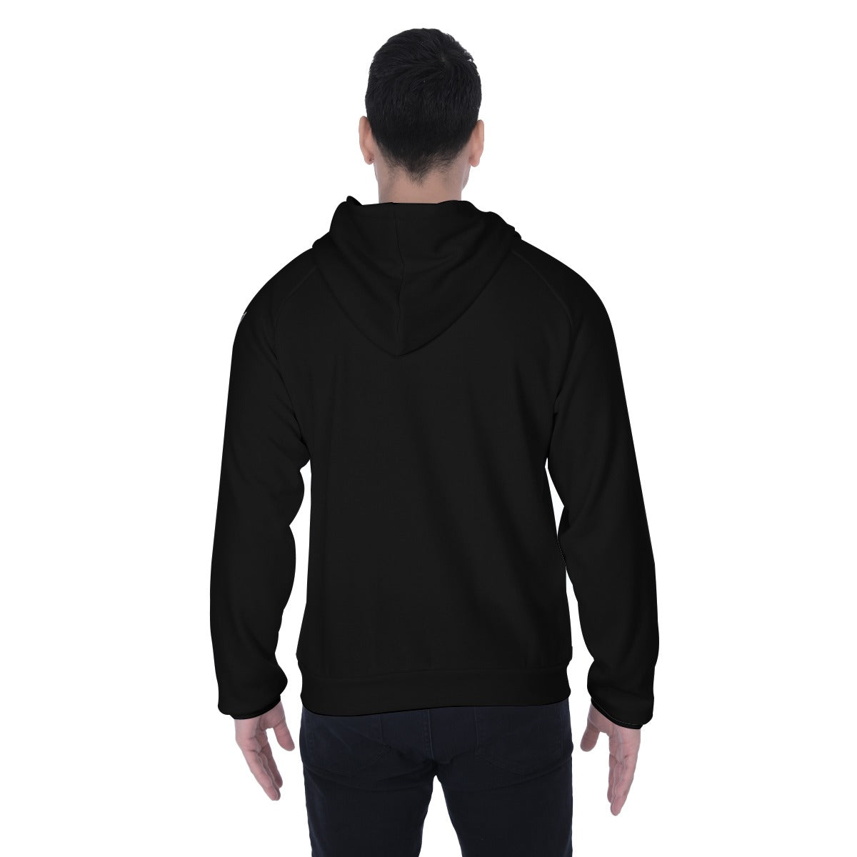 men's heavy fleece zip up hoodie