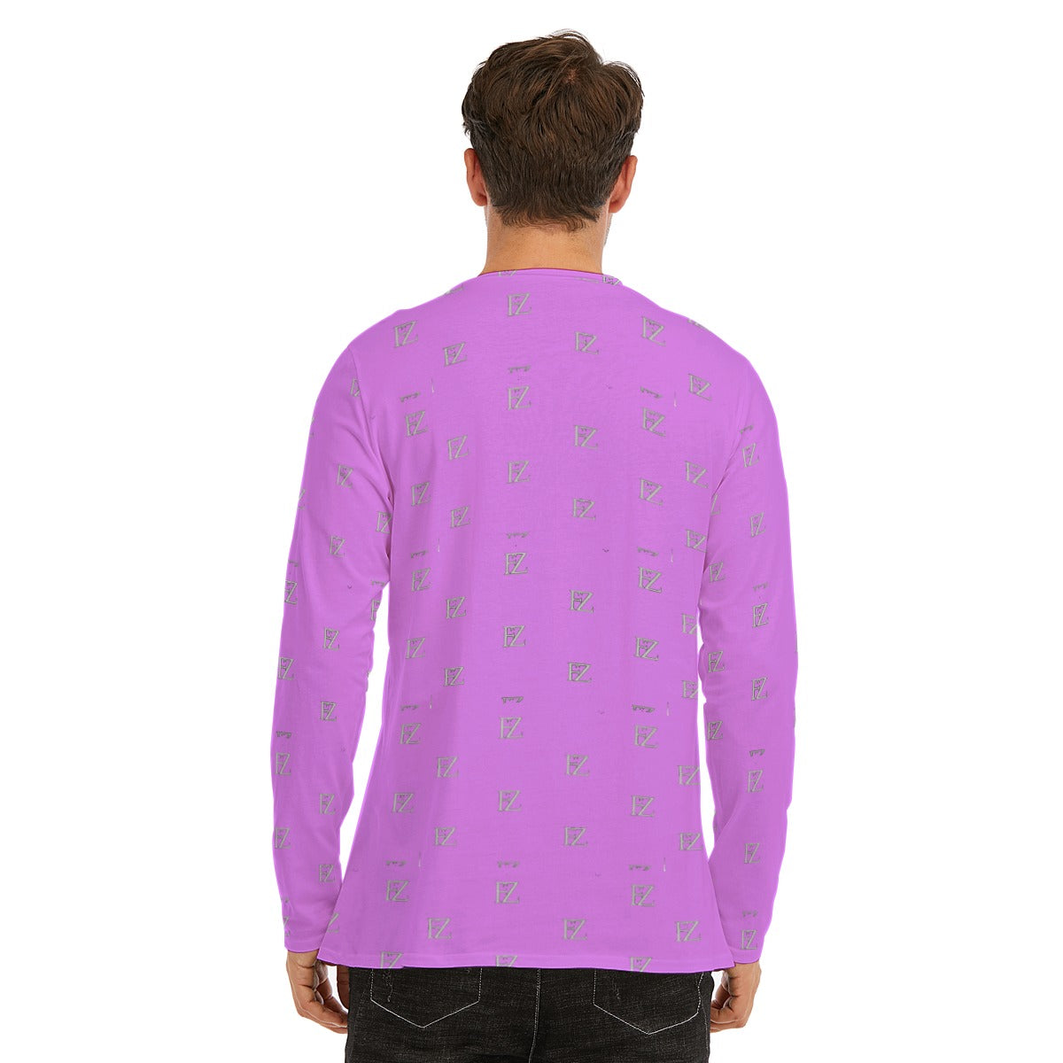 all-over print long sleeve t-shirt | 190gsm cotton