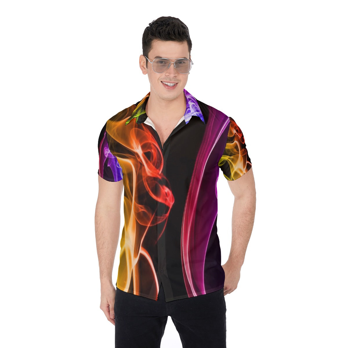 all-over print men's shirt