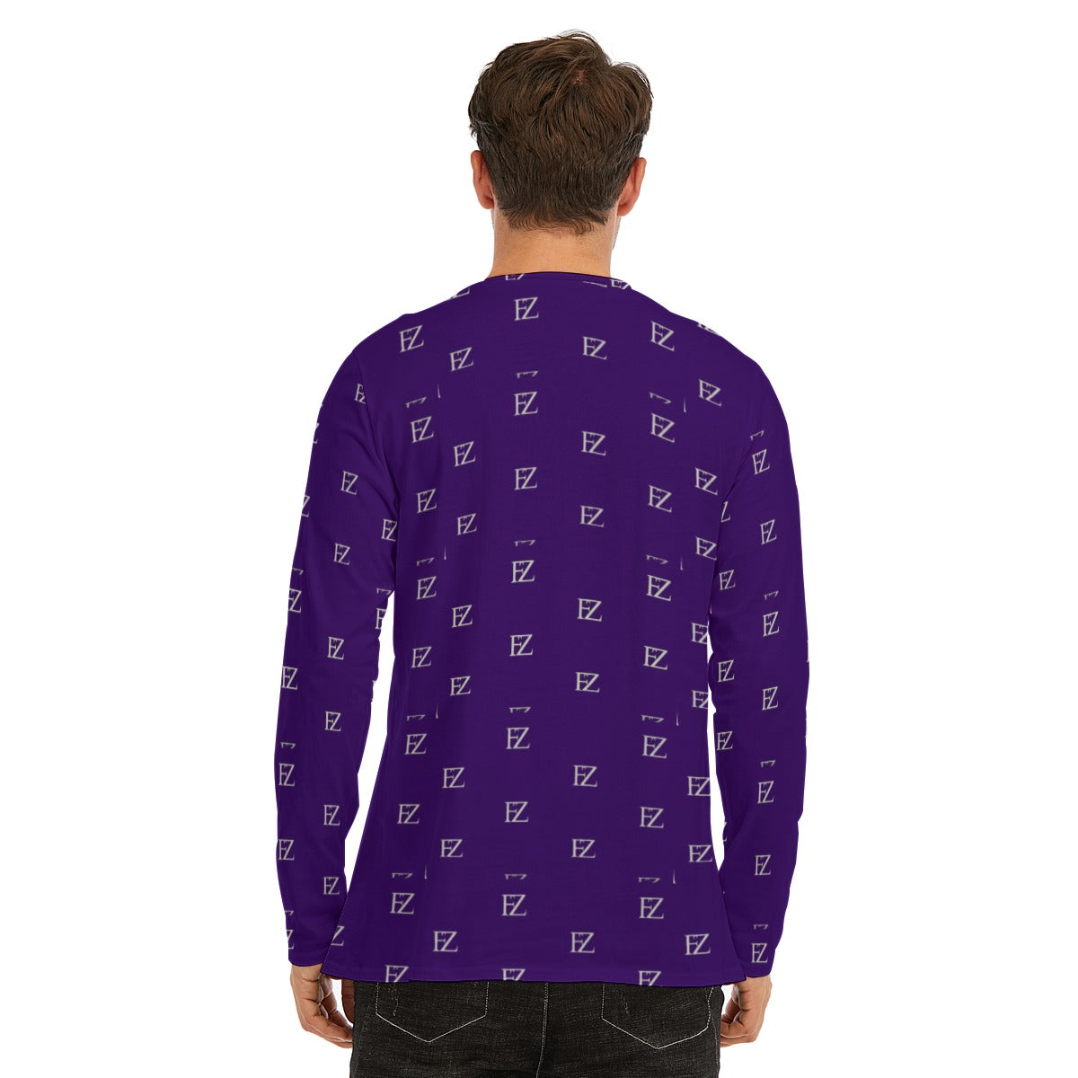 all-over print long sleeve t-shirt | 190gsm cotton
