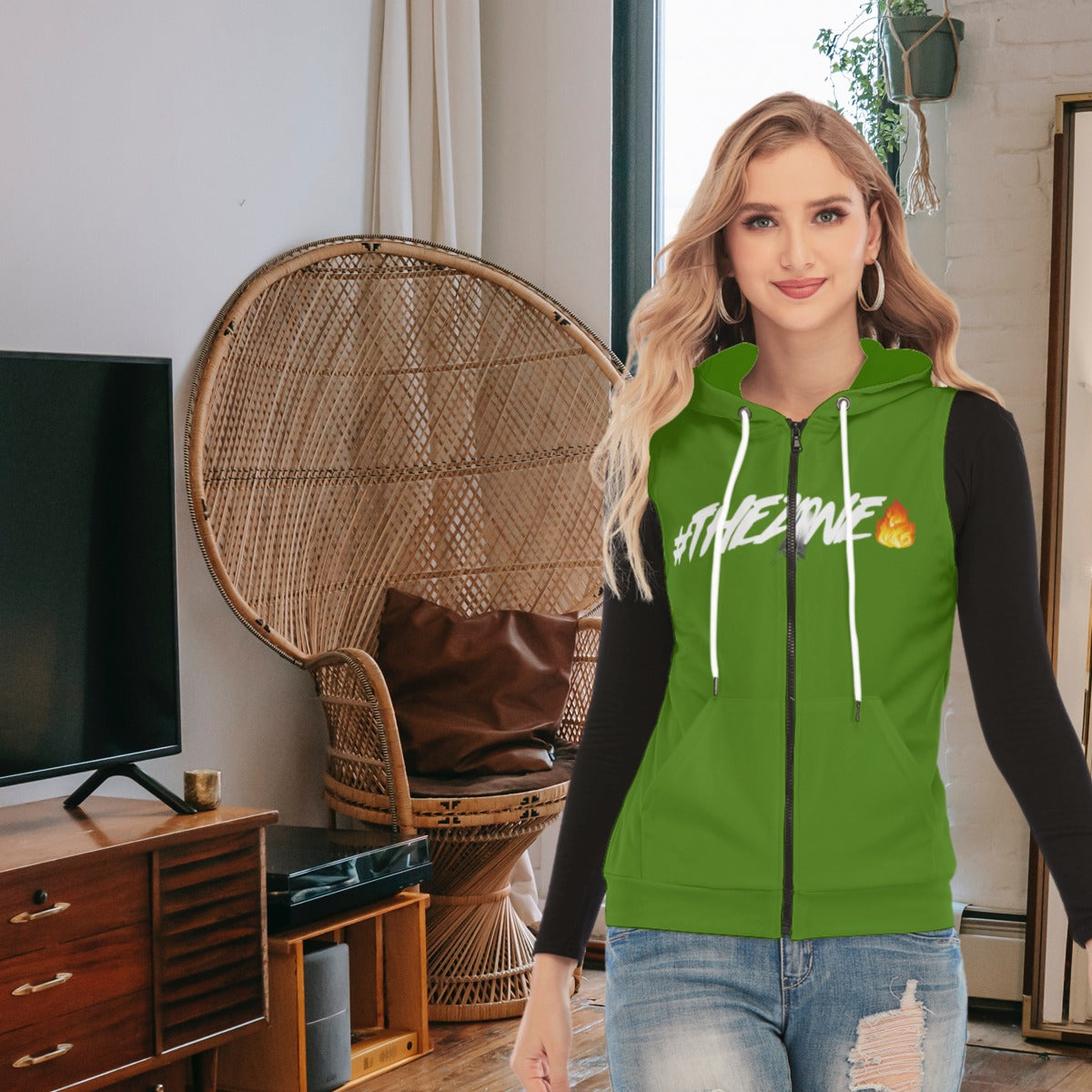 fz women's sleeveless hoodie