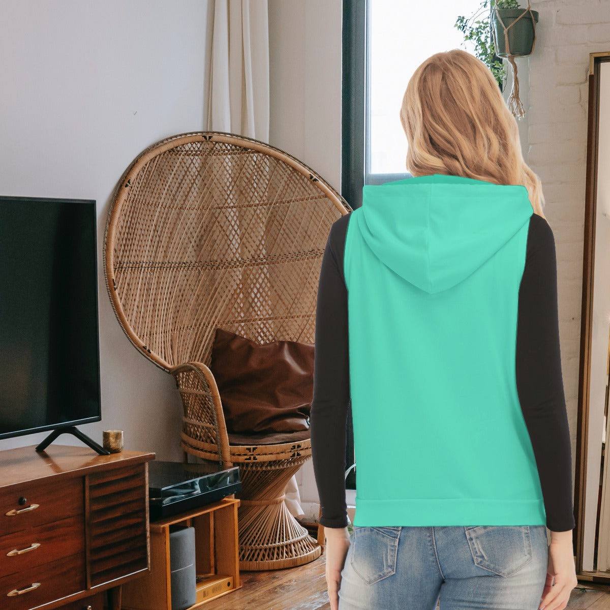 fz women's sleeveless hoodie