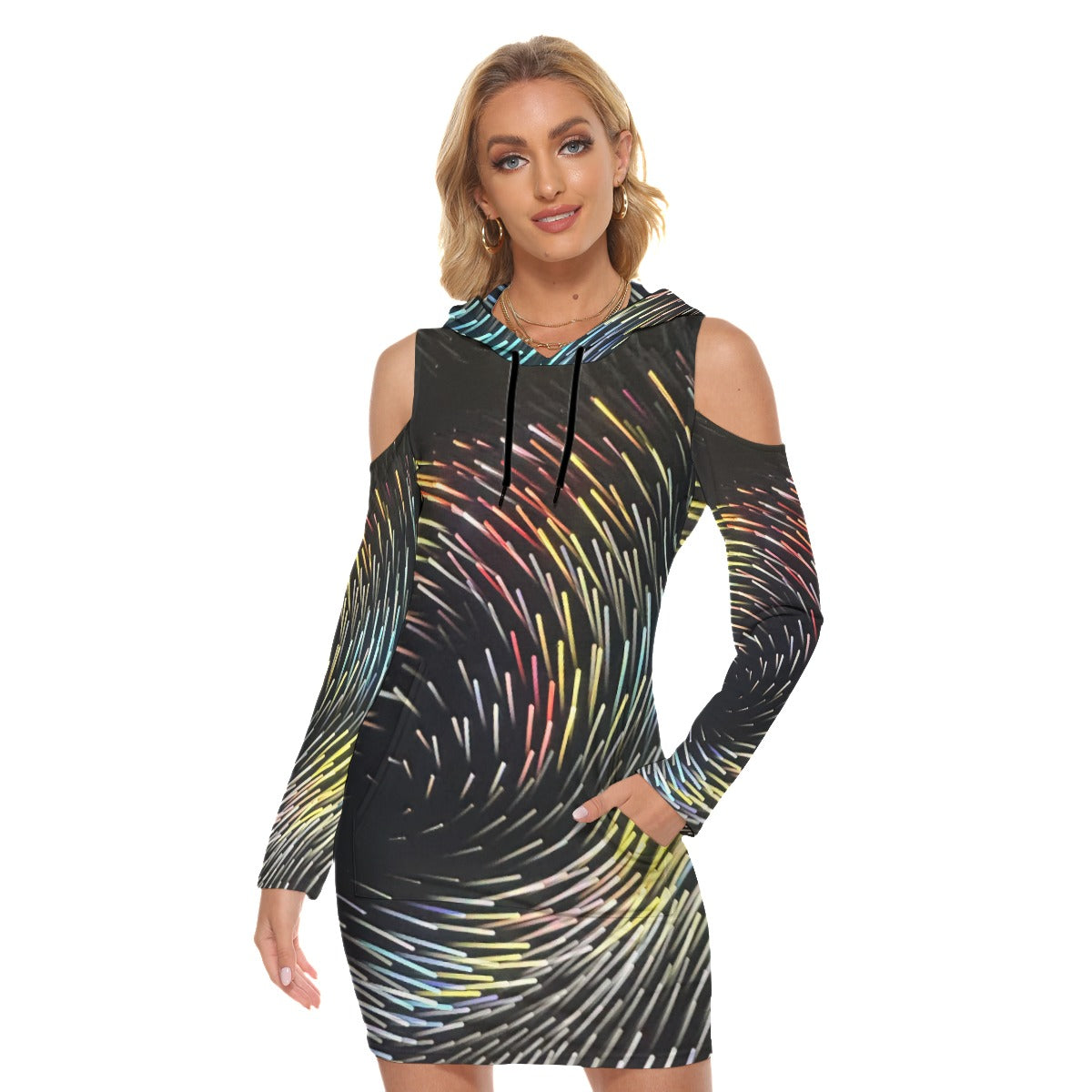all-over print women's tight dress