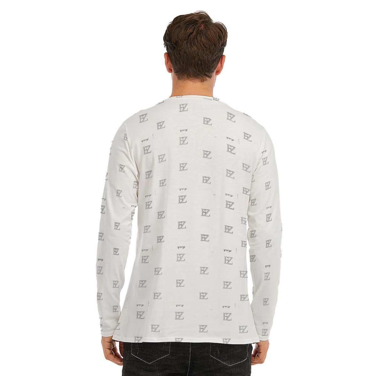 all-over print long sleeve t-shirt | 190gsm cotton