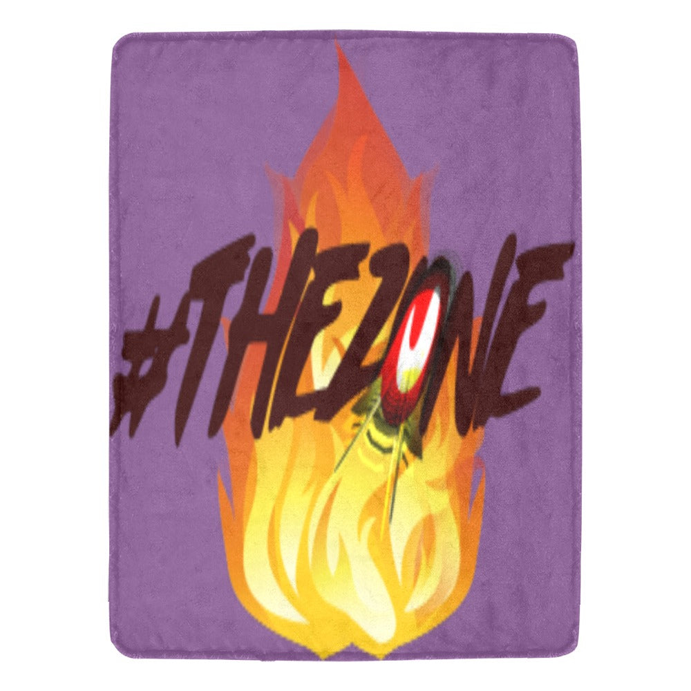fz blanket zone (l) one size / fz blanket - zone purple ultra-soft micro fleece blanket 60" x 80"(made in usa)