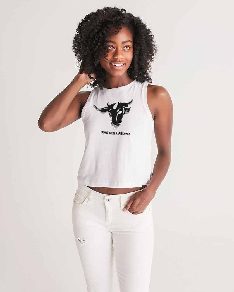 the white bull women's cropped tank