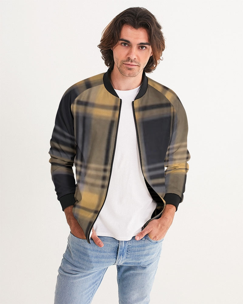 fz plaid men's bomber jacket