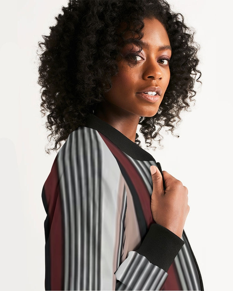fz stripe zone women's bomber jacket