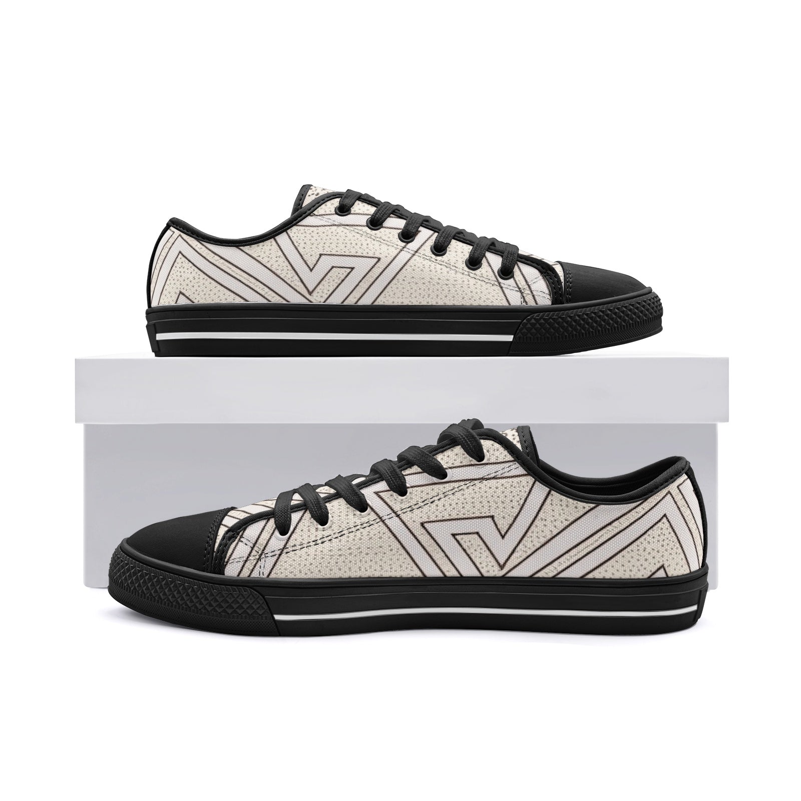 FZ African Print Unisex Low Top Canvas Shoes - FZwear