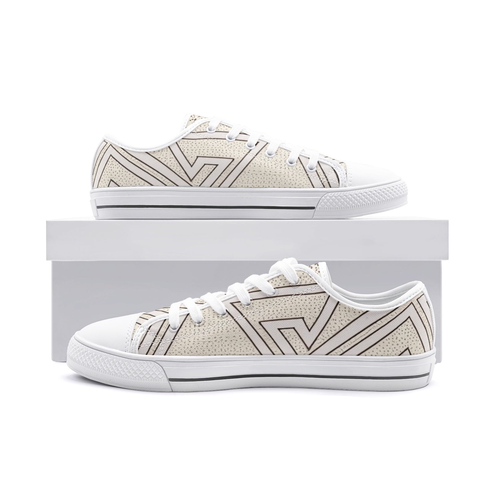 FZ African Print Unisex Low Top Canvas Shoes - FZwear