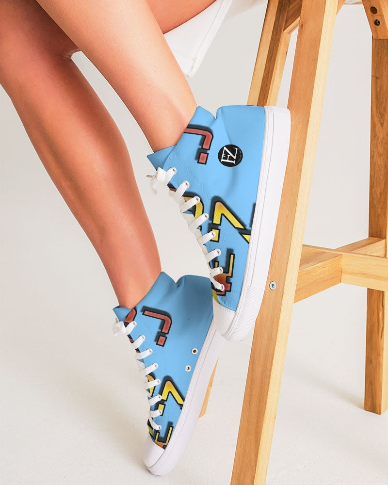 blue sky zone women's hightop canvas shoe