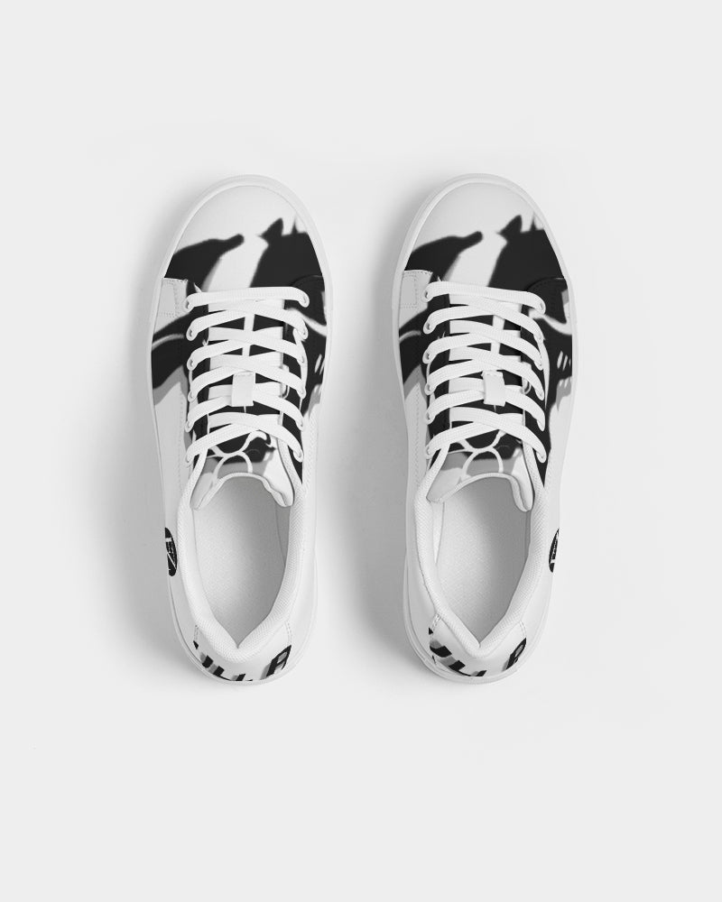 the white bull men's faux-leather sneaker