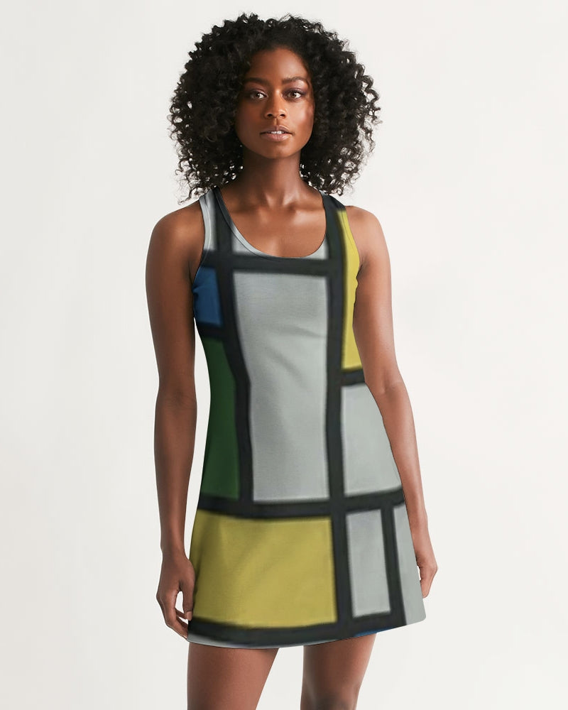 fzwear pattern zone women's racerback dress