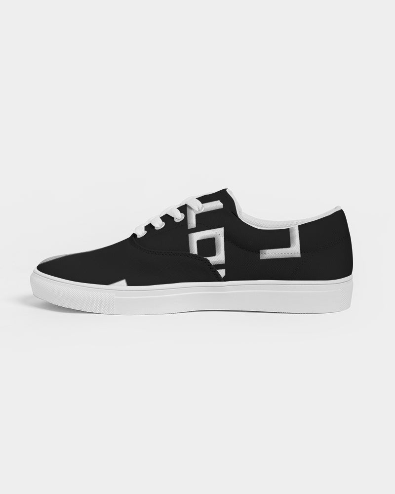 black flite men's lace up canvas shoe
