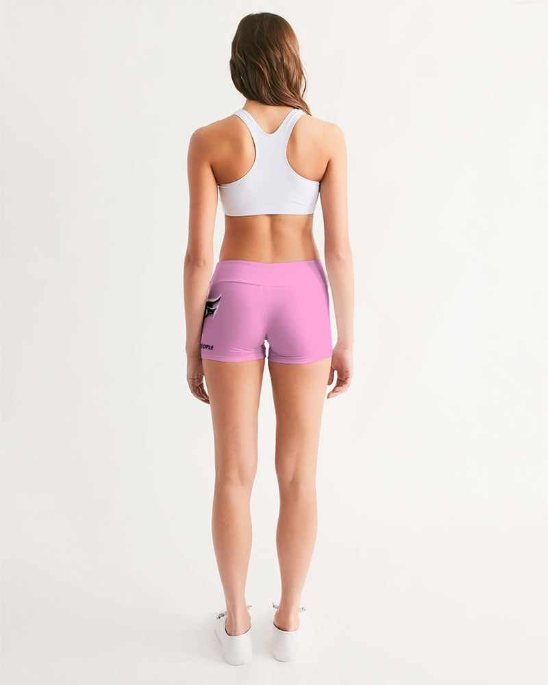 raging bull women's mid-rise yoga shorts