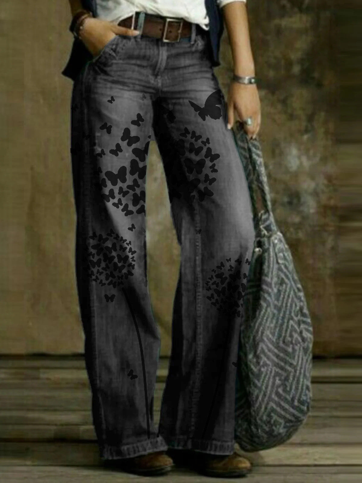 FZ Women's Dandelion simple denim pants - FZwear