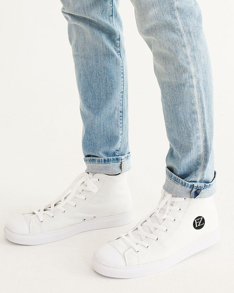 white flite men's hightop canvas shoe