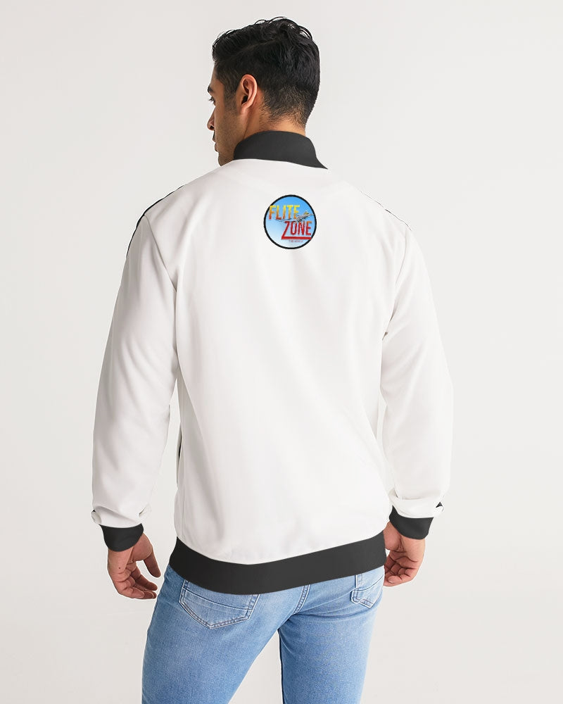 clean stamp men's stripe-sleeve track jacket