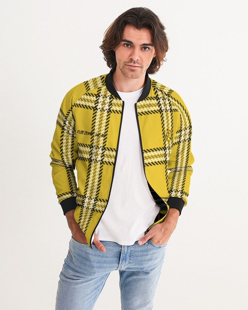 fzwear plaid men's bomber jacket